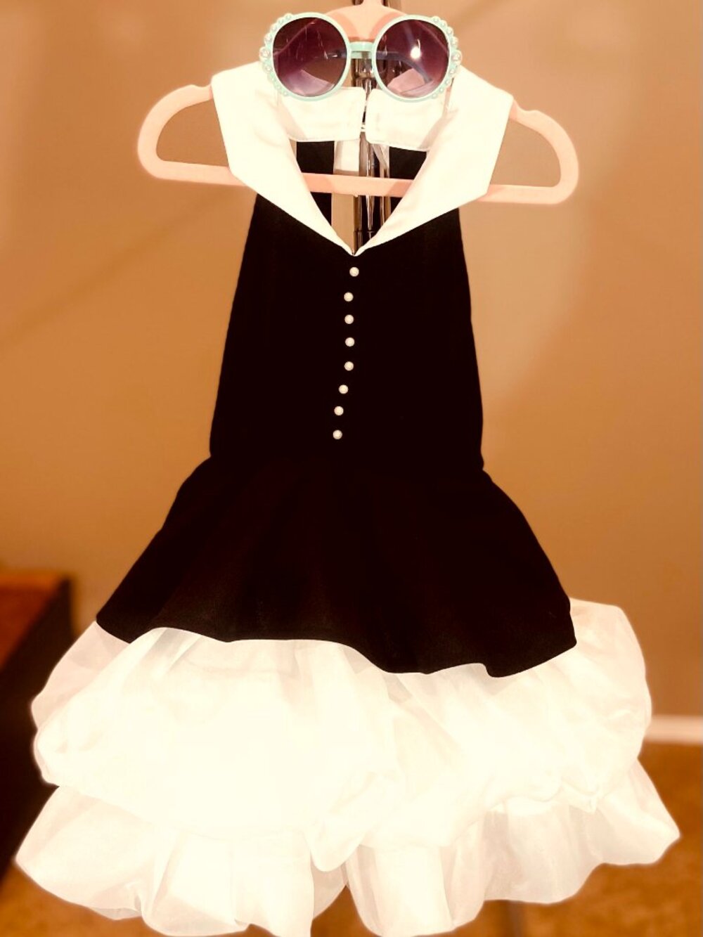 Black & White Photo Op Dress with Accessories - Size 4 - By Poppy & Princess